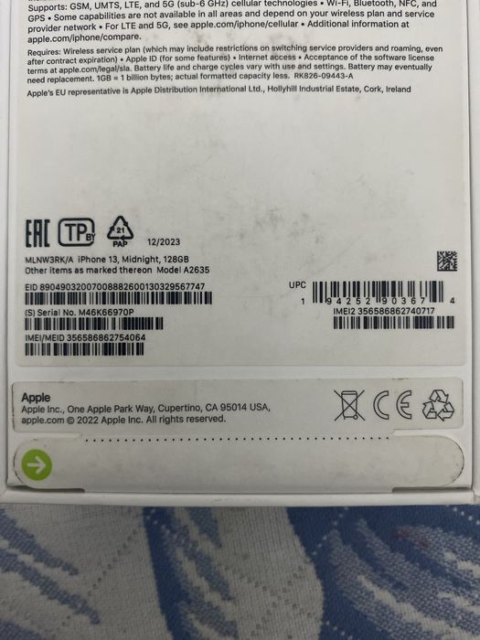 Айфон 13 128 гб запечатоный