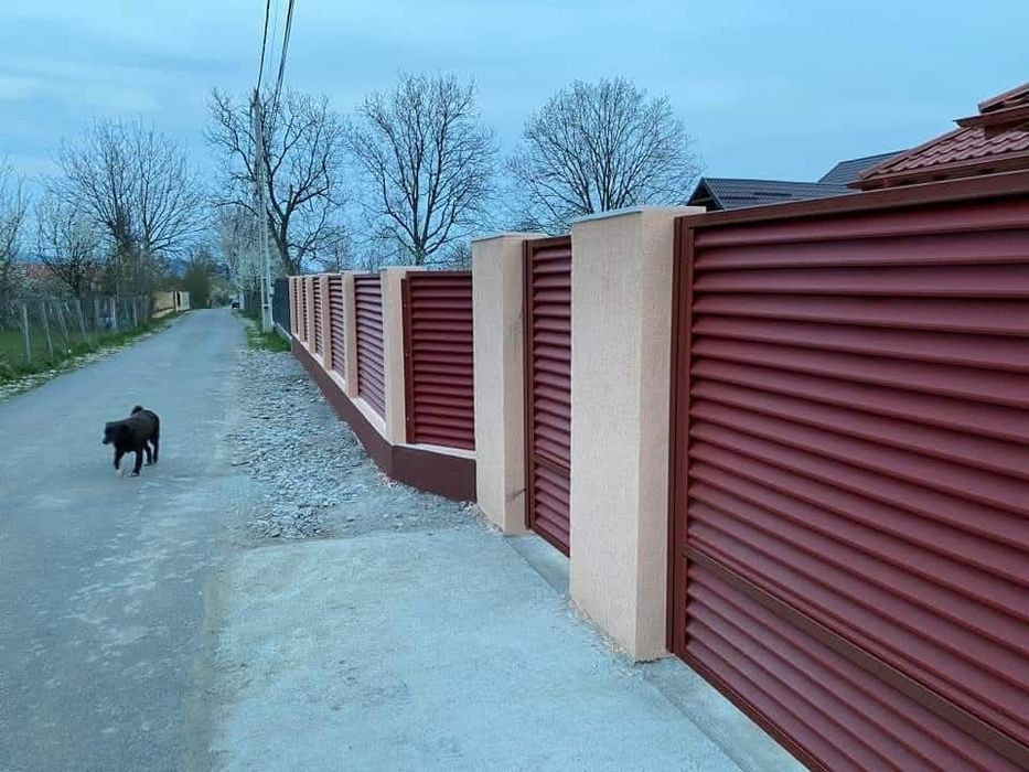 Garduri din panou stil jaluzele, din sipca metalica, tabla, plasa, BCA