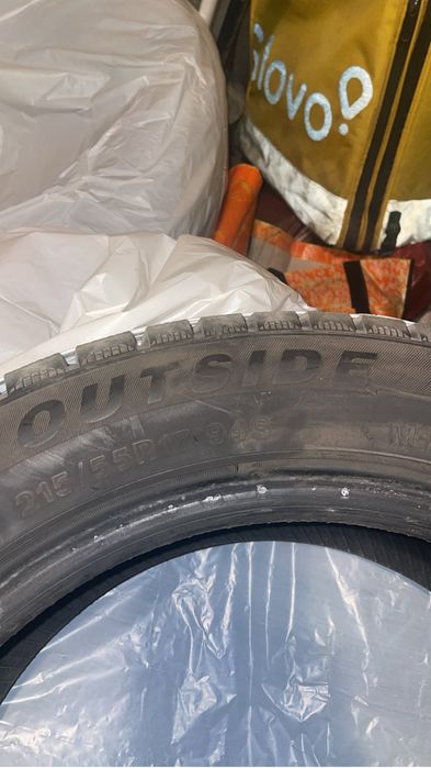 Продаю а авто шины 215/55/17