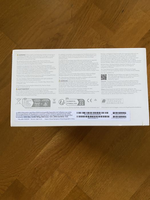 Vand Ochelari VR Meta Oculus Quest III, 512 GB, Alb.