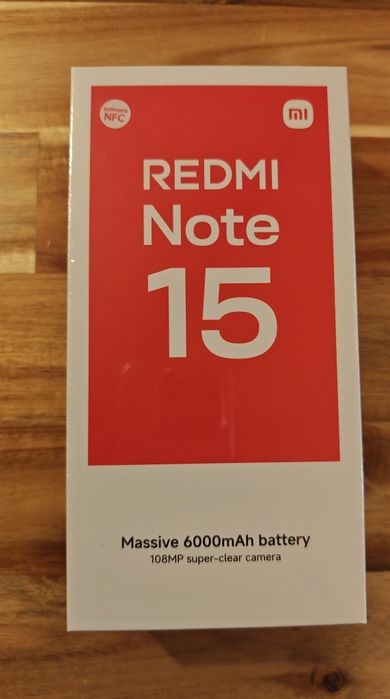 Xiaomi Redmi Note 15, 4G,  6 GB RAM, 128 GB ROM, BLACK