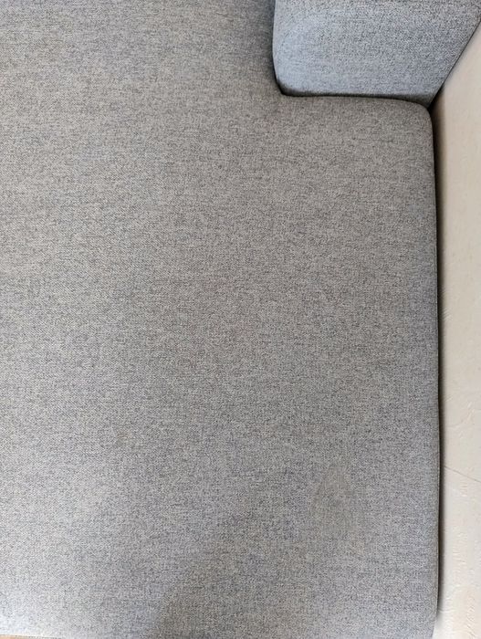 Ъглов диван с функция за сън, сив цвят