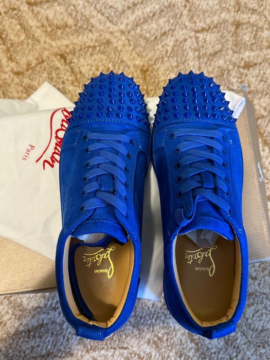 Christian Louboutin Vieira Blue Spikes  43 номер—стилни мъжки обувки