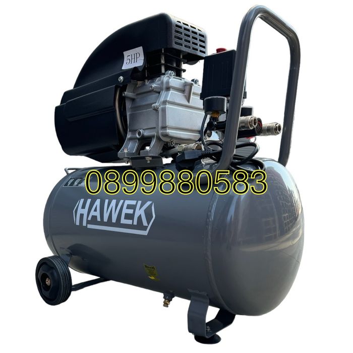 Компресор бутален за въздух 50л Hawek