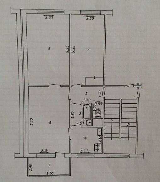 Продается квартира в Яшнабадском районе Авиасозлар 3 массив 3х комнат