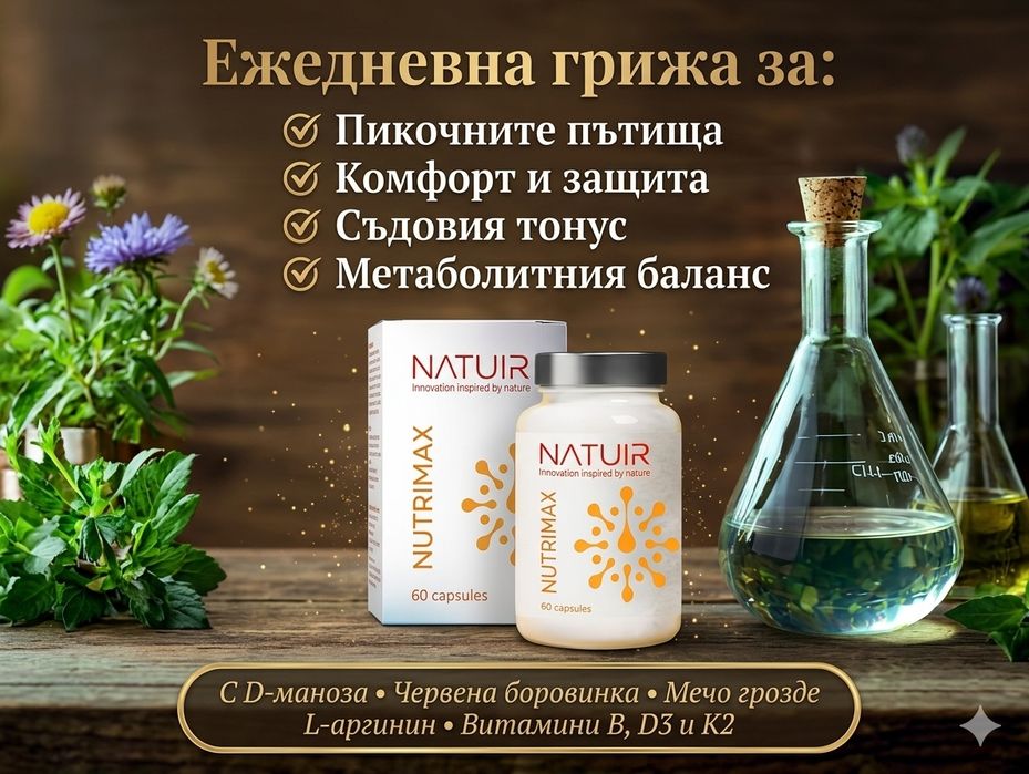 Пълна рестарт за вашето тяло!Здраве, енергия и баланс с Natuir!– Detox, Pax, Antiox, Sveltform, Nutrimax