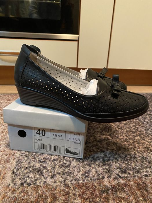 Чисто нови дамски обувки Мат Стар 028735 BLACK