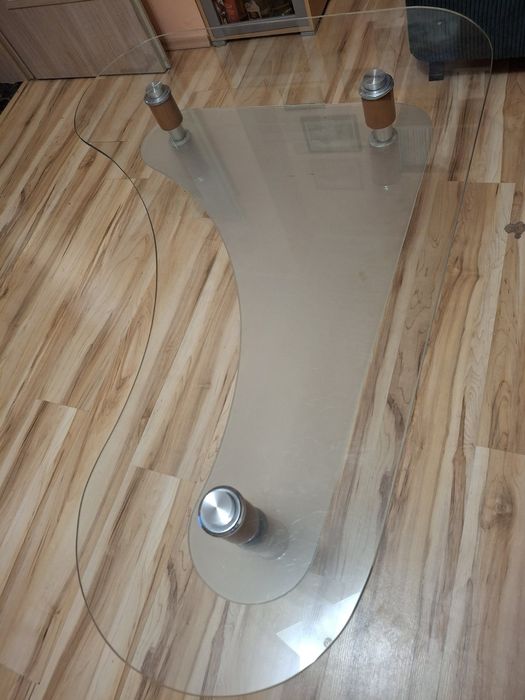 Холна и офис маса стъкло и дърво