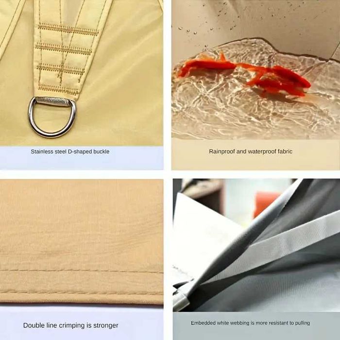 Водонепромокаема Тента, Водоустойчива UV сенник, подсилено платнище