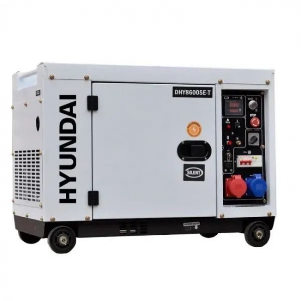 Продавам мотогенератор трифазен/монофазен дизелов HYUNDAI DHY 8600SE/Т, 7.9kW, ел.стартер