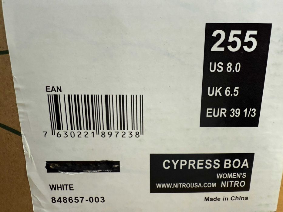boots noi nitro cypress boa mondo 25,5 europa 39 1/3