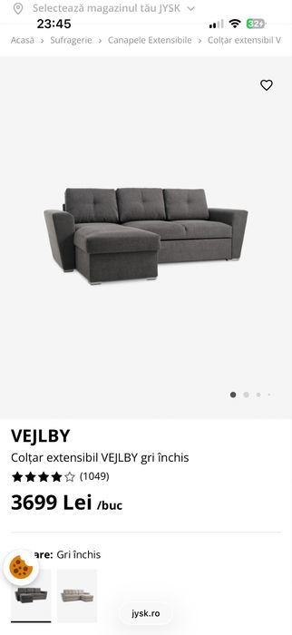 Coltar extensibil Jysk