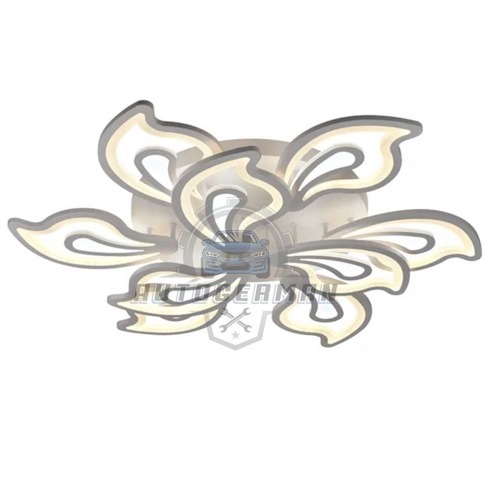 Дизайнерски плафон черен с LED 3-степенна димируема лед полилей