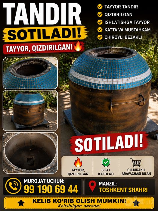 Somsa yopishga tandir