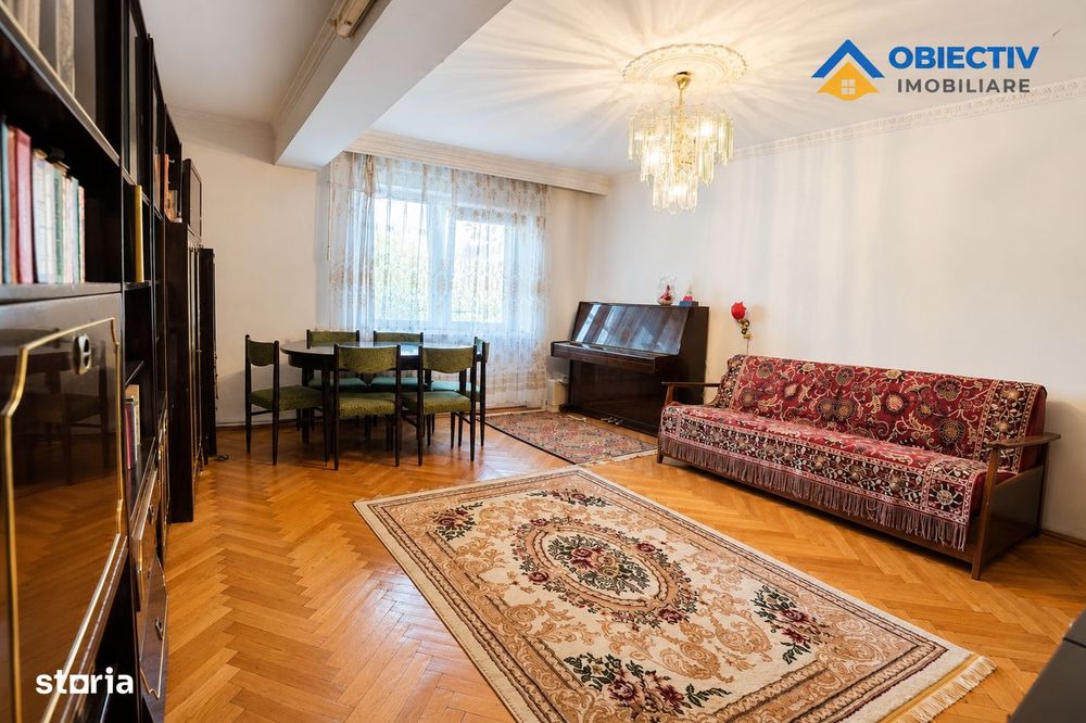 Apartament 3 camere/ 2 balcoane + boxa CENTRU Dioda