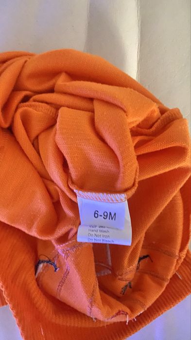 Salopeta si caciulita  dovleac bebelusi