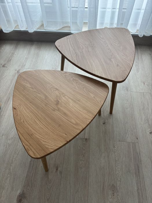 Set de 2 măsuțe Pro line stejar