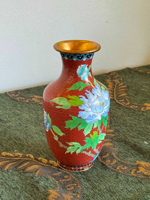 . vaze japoneze Cloisonné din alamă emailată 300 bucata sau 1000 toate 21 cm