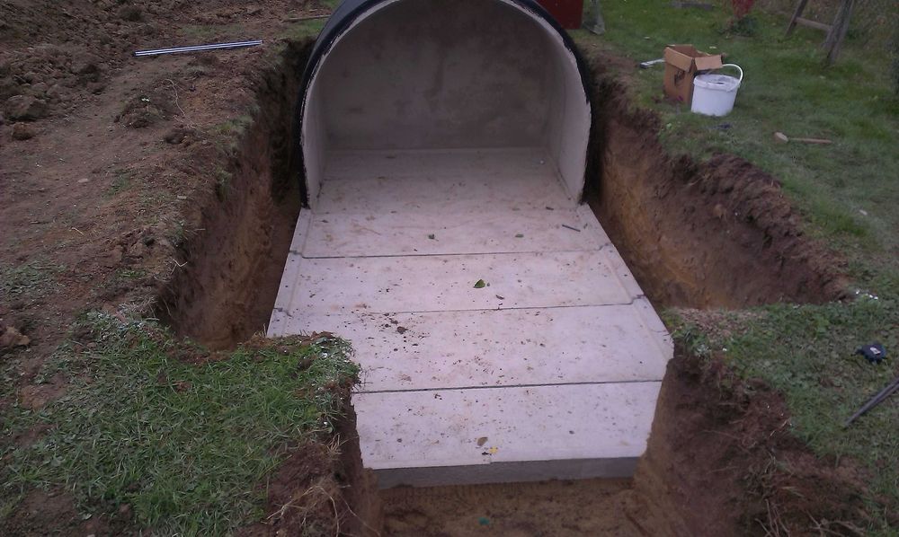 Pivnita modulara din beton armat , ingropata