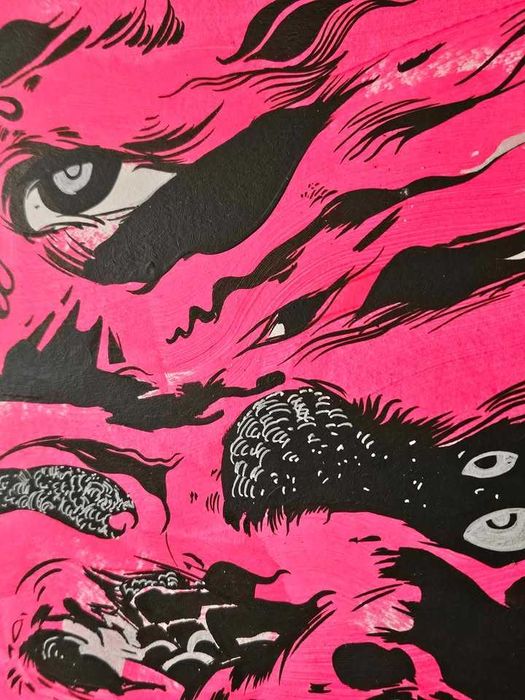 Оригинален авторски принт в рамка и мат без стъкло