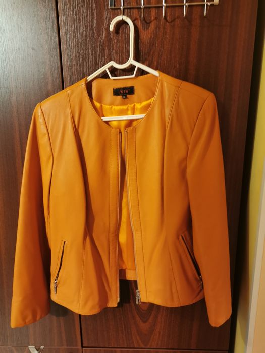 Geaca piele - orange