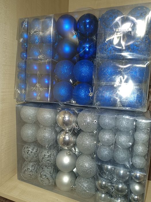 Шарики для ёлки набор