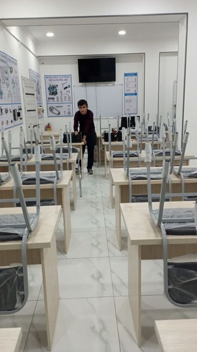 Стол ва стуллар. Синф хона учун. Ишлатилмаган