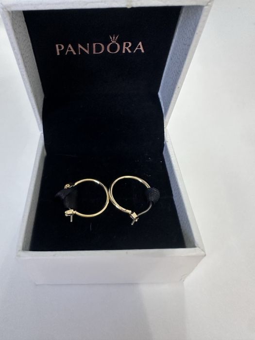 Златни обеци Pandora