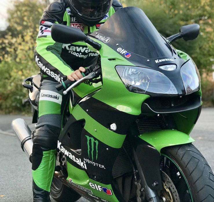 Echipament moto piele din 2 piese
