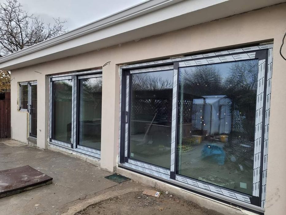Termopane ferestre, ușii și rulouri exterioare aluminiu