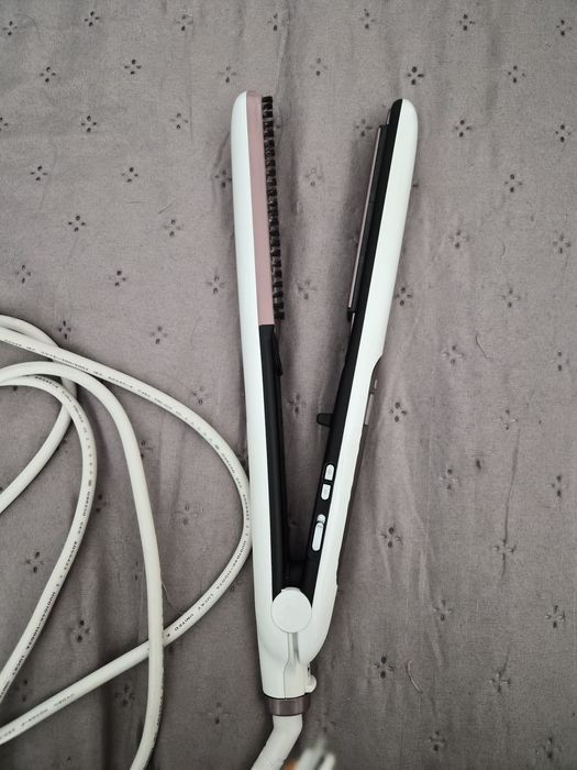 Placa de indreptat parul Rowenta SF7510F0 Brush&Straight Premium Care,