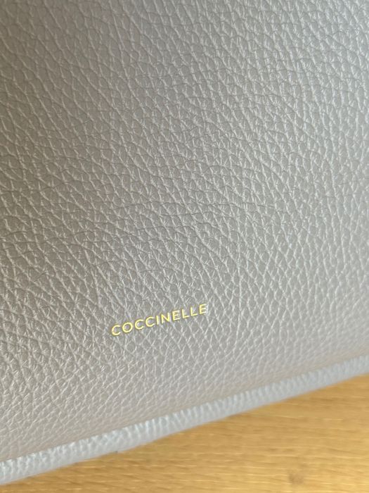 Rucsac Coccinelle piele naturala gri, nou