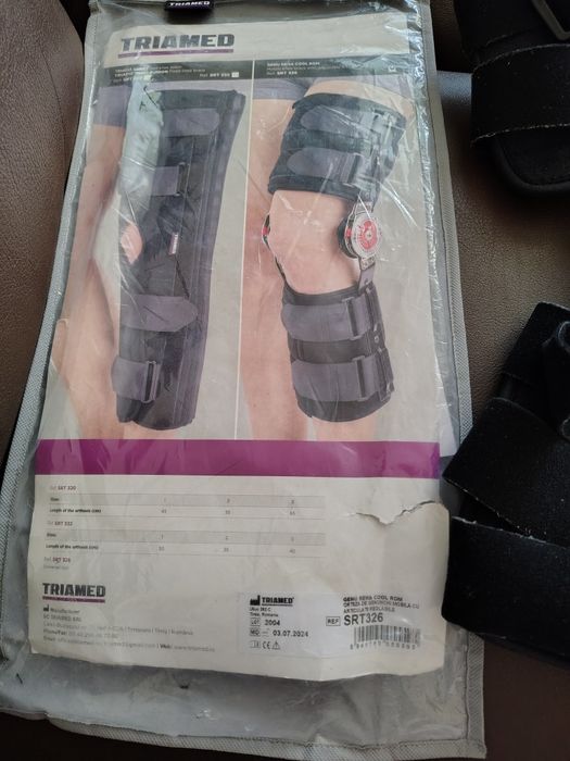 Orteza genunchi cu reglare a flexiei