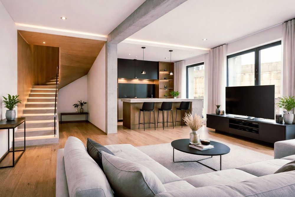 Apartamente  noi  3 camere, parter+etaj,