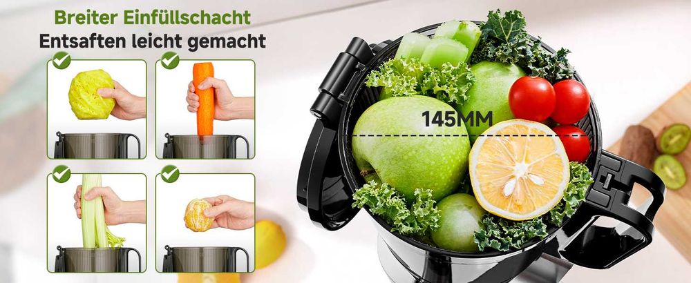 Сокоизтисквачка AMZCHEF 250 W Automatic,Гаранция