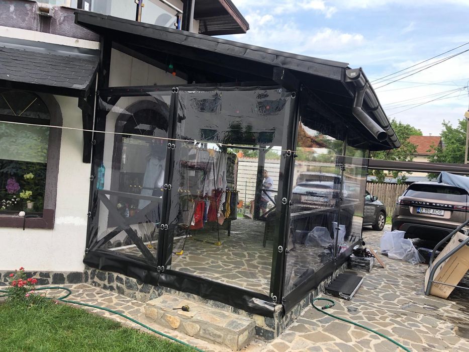 Folie transparenta Cristal pentru închiderea teraselor, folie terasa