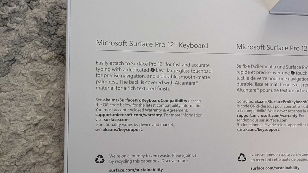 Microsoft Surface Pro 12 Клавиатура
