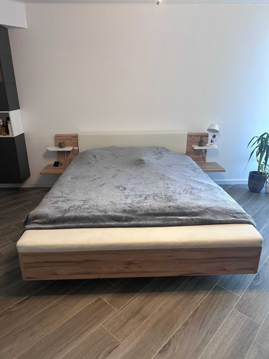 Pat 180x200, noptiere incorporate, lada si LEDURI - XXXLutz