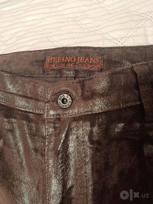 Брюки замшевые  Stefano