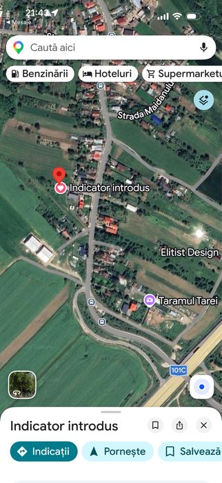 Teren intravilan Gruiu  Ilfov – acces direct spre autostradă și București