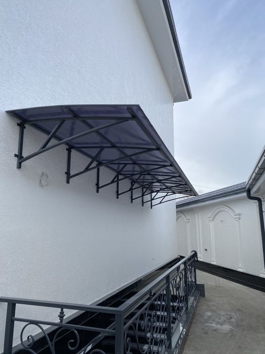 Стеклянные навесы и козырьки