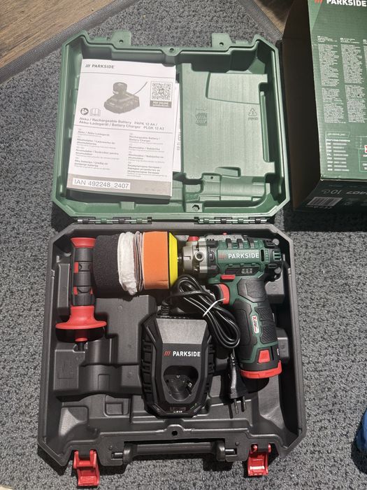Masina de polisat pe acumulator 12v Parkside