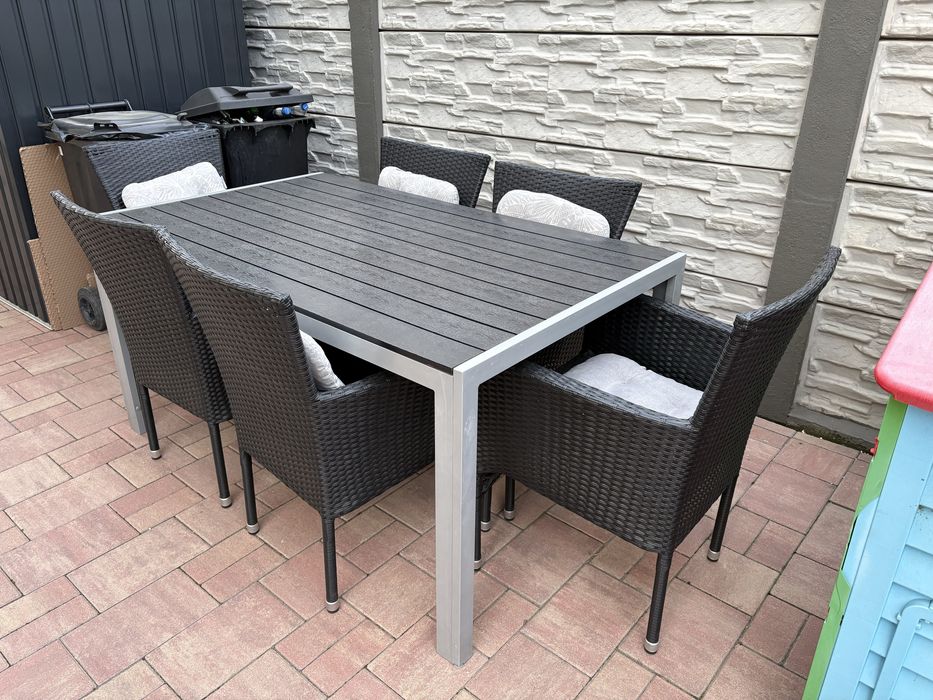 Vand set terasa masa cu 6 scaune