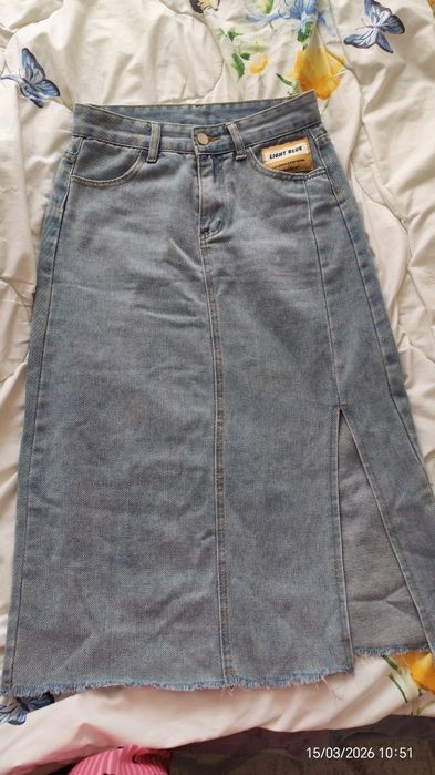 Джинсовая юбка..