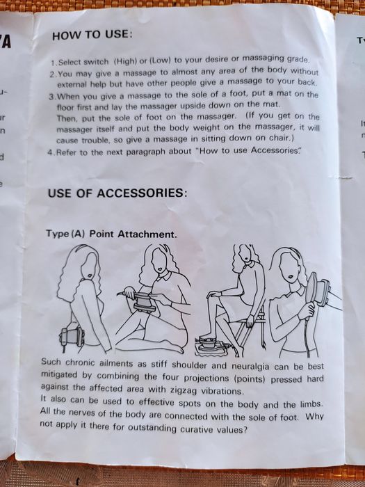 Массажёр электрический для тела.