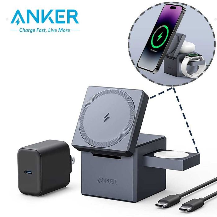 Anker 3-in-1 Cube with MagSafe Беспроводная зарядка