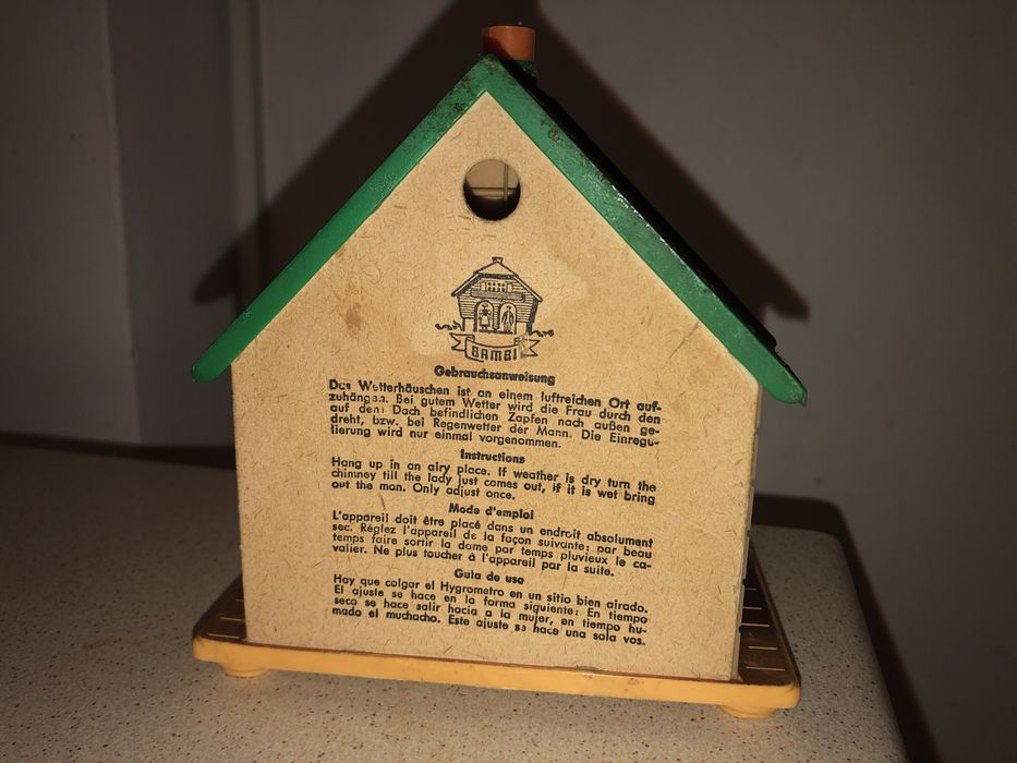 Barometru german casuta cu femeie si barbat