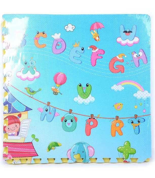 Мек антибактериален Пъзел с големи елементи 4 бр,120 cm