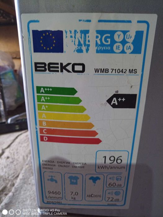 Mașina de spalat rufe automată Beko