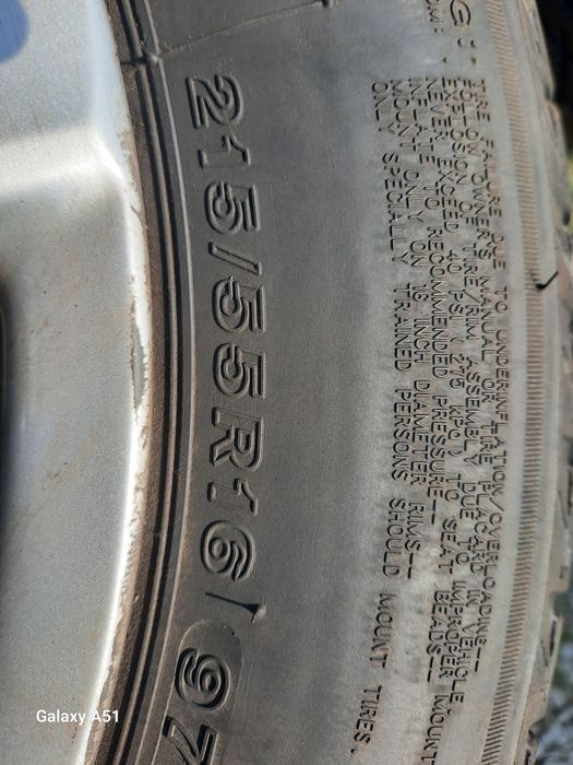 Ляти джанти с гуми 5×112,16цола